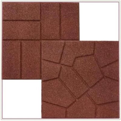 XVDRFSD Balkon Boden Beidseitige quadratische Pflastersteine aus Gummi 16 x 16 x 3/4 Zoll for Terrasse, Hof, Garten, 84 Stück XVDRFSD Balkon Boden Beidseitige quadratische Pflastersteine aus Gummi 16 x 16 x 3/4 Zoll for Terrasse, Hof, Garten, 84 Stück