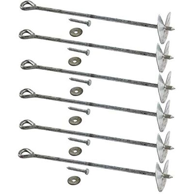 Gartenwelt Riegelsberger Bodenanker Set aus Stahl verzinkt Grundanker zum Eindrehen Erdanker 50 cm, 6 Stück Gartenwelt Riegelsberger Bodenanker Set aus Stahl verzinkt Grundanker zum Eindrehen Erdanker 50 cm, 6 Stück