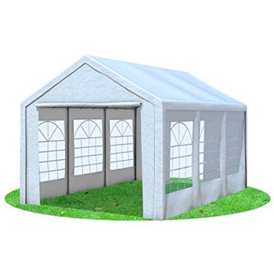 Stabilezelte Partyzelt 3x5 Classic Premium PVC 400 g/m² wasserdicht inkl. Seiten Festzelt Gartenzelt Weiß Stabilezelte Partyzelt 3x5 Classic Premium PVC 400 g/m² wasserdicht inkl. Seiten Festzelt Gartenzelt Weiß