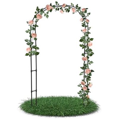 Gartenwelt Riegelsberger Rosenbogen 150x240x30 cm aus PE-ummanteltem Stahl schwarz Rankhilfe für Kletterpflanzen Blumen Gartenwelt Riegelsberger Rosenbogen 150x240x30 cm aus PE-ummanteltem Stahl schwarz Rankhilfe für Kletterpflanzen Blumen
