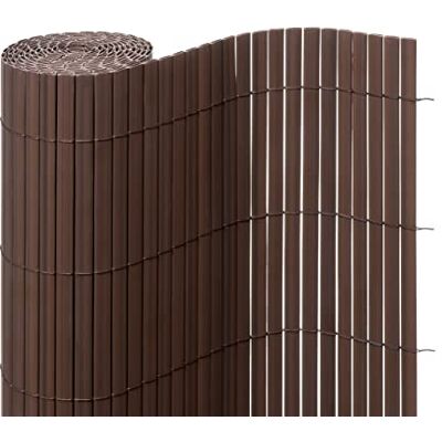 Ventanara ® Sichtschutzmatte PVC Sichtschutzzaun Sichtschutz Windschutz für Garten Balkon Terrasse (300 x 200 cm, Braun) Ventanara ® Sichtschutzmatte PVC Sichtschutzzaun Sichtschutz Windschutz für Garten Balkon Terrasse (300 x 200 cm, Braun)