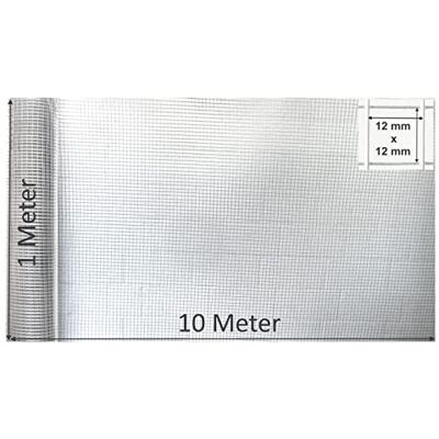 EXCOLO Volierendraht 100cm hoch, 10m Rolle, verzinkter Gitterdraht 12x12mm Masche, Drahtzaun für Hasenstall, Kaninchen, Voliere, Käfig, Kleintiere, Hühner, Rankhilfe, Nagetiere Outdoor EXCOLO Volierendraht 100cm hoch, 10m Rolle, verzinkter Gitterdraht 12x12mm Masche, Drahtzaun für Hasenstall, Kaninchen, Voliere, Käfig, Kleintiere, Hühner, Rankhilfe, Nagetiere Outdoor