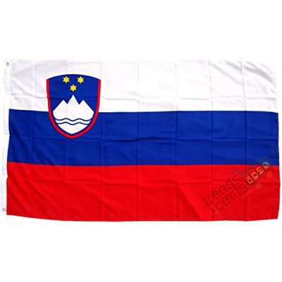 trends4cents Top Qualität Flagge SLOWENIEN Slowenia Fahne, 250 x 150 cm, EXTREM REIßFEST, Keine BILLIG-CHINAWARE, Stoffgewicht ca. 100 g/m², sehr robust, extra starke Messing-Ösen trends4cents Top Qualität Flagge SLOWENIEN Slowenia Fahne, 250 x 150 cm, EXTREM REIßFEST, Keine BILLIG-CHINAWARE, Stoffgewicht ca. 100 g/m², sehr robust, extra starke Messing-Ösen
