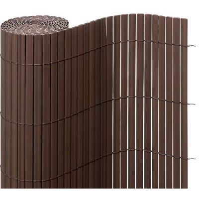 Ventanara ® Sichtschutzmatte PVC Sichtschutzzaun Sichtschutz Windschutz für Garten Balkon Terrasse (100 x 300 cm, Braun) Ventanara ® Sichtschutzmatte PVC Sichtschutzzaun Sichtschutz Windschutz für Garten Balkon Terrasse (100 x 300 cm, Braun)