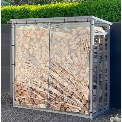 QUICK STAR Wetterschutzwand PVC transparent 178x177cm für Kaminholzunterstand XXL 185x70x185cm QUICK STAR Wetterschutzwand PVC transparent 178x177cm für Kaminholzunterstand XXL 185x70x185cm