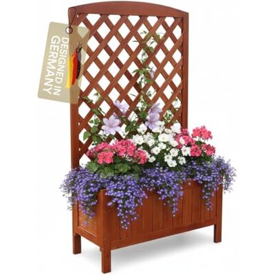 MELKO - Fioriera con traliccio in legno - wooden trellis - 72x30x120 cm - Planter MELKO - Fioriera con traliccio in legno - wooden trellis - 72x30x120 cm - Planter