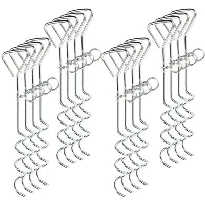 com-four ® 16-teiliges Zeltbodenanker Set mit Spannringen, Sturmschrauben Vorzelt Planen und Outdoor Ausrüstung Zelt-Sicherung geschwungene Erdanker aus Stahl com-four ® 16-teiliges Zeltbodenanker Set mit Spannringen, Sturmschrauben Vorzelt Planen und Outdoor Ausrüstung Zelt-Sicherung geschwungene Erdanker aus Stahl
