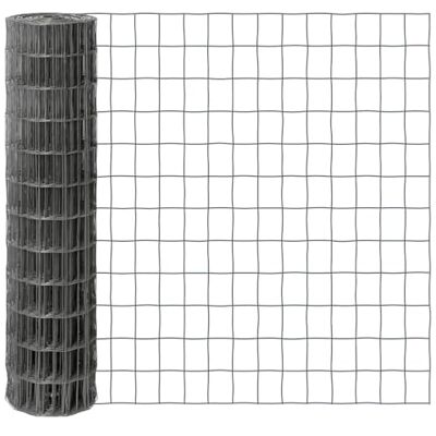 Voss 25m Gitterzaun 120cm Premium Maschendrahtzaun 100x75mm Gartenzaun Anthrazit Wetterfest Punktgeschweißt Voss 25m Gitterzaun 120cm Premium Maschendrahtzaun 100x75mm Gartenzaun Anthrazit Wetterfest Punktgeschweißt