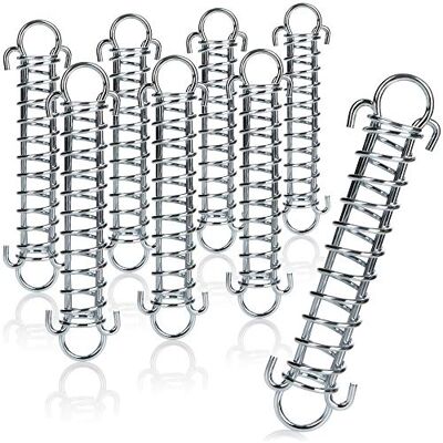 com-four ® 8X Spannfeder mit Doppelhaken, Sprungfeder für Zelt, Markise Boot Wohnwagen Befestigungs-Zubehör Zugfeder Sonnensegel Stahlfeder com-four ® 8X Spannfeder mit Doppelhaken, Sprungfeder für Zelt, Markise Boot Wohnwagen Befestigungs-Zubehör Zugfeder Sonnensegel Stahlfeder