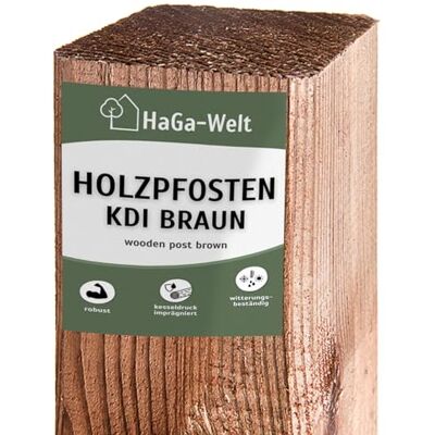 HaGa 1 Stk. Pfosten 7cm x 7cm x 180cm Holzpfosten Kieferpfosten imprägniert HaGa 1 Stk. Pfosten 7cm x 7cm x 180cm Holzpfosten Kieferpfosten imprägniert