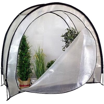 Videx Winterschutzelt Ice Extreme Frostschutzhaus H: 175 x L: 200: x B: 85 cm Iso-Noppenfolie Pflanzen überwintern mobiles Gewächshaus ganzjährig nutzbar Videx Winterschutzelt Ice Extreme Frostschutzhaus H: 175 x L: 200: x B: 85 cm Iso-Noppenfolie Pflanzen überwintern mobiles Gewächshaus ganzjährig nutzbar