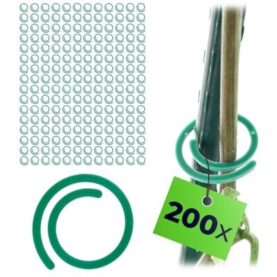 KADAX 200er Set Pflanzenclips ⌀ 3 cm, Pflanzenklammern für Kletterpflanzen und Rankhilfen, Zubehör zur Unterstützung von Tomaten im Garten und Gewächshaus (Spirale) KADAX 200er Set Pflanzenclips ⌀ 3 cm, Pflanzenklammern für Kletterpflanzen und Rankhilfen, Zubehör zur Unterstützung von Tomaten im Garten und Gewächshaus (Spirale)