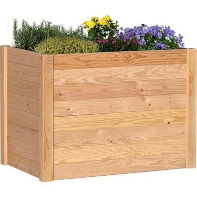 dobar ® XL Hochbeet Massivholz Douglasie Bausatz Unbehandeltes Kräuterbeet für Außen Hochbeet-Kit für Garten inklusive Pflanzvlies 420 L dobar ® XL Hochbeet Massivholz Douglasie Bausatz Unbehandeltes Kräuterbeet für Außen Hochbeet-Kit für Garten inklusive Pflanzvlies 420 L