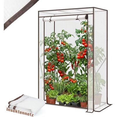 Sekey Gewächshaus Klein mit 2 Abdeckungen 150x100x50cm, Tomatengewächshaus Foliengewächshaus Tomaten Gewächshaus Balkon, Winterfest & Montagefreundlich, inkl. extra Insektennetz für den Sommer Sekey Gewächshaus Klein mit 2 Abdeckungen 150x100x50cm, Tomatengewächshaus Foliengewächshaus Tomaten Gewächshaus Balkon, Winterfest & Montagefreundlich, inkl. extra Insektennetz für den Sommer