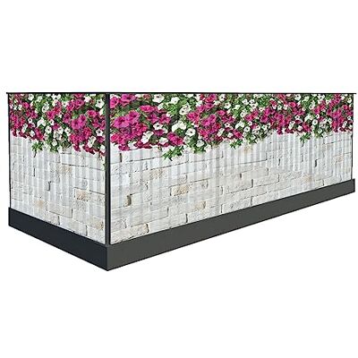 Generic Balkon Sichtschutz Windschutz Balkon in verschiedenen Größen und Ausführungen Sichtschutz Balkon aus langlebigem und stabilem faserverstärktem PVC (200 x 50 cm, Muster 28) Generic Balkon Sichtschutz Windschutz Balkon in verschiedenen Größen und Ausführungen Sichtschutz Balkon aus langlebigem und stabilem faserverstärktem PVC (200 x 50 cm, Muster 28)