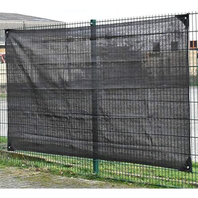 Boni-Shop Gewebe für Bauzaun Bauzaunnetz (schwarz, 1,80m x 3,45m) Boni-Shop Gewebe für Bauzaun Bauzaunnetz (schwarz, 1,80m x 3,45m)