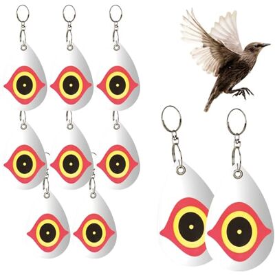 com-four ® 10x Vogelschreck, Abschreckmittel für Stare, Krähen, Dohlen Tauben Vogelscheuche für Bäume 13,5 x 8,5 cm Vogelabwehr aus Kunststoff reflektierender Anhänger com-four ® 10x Vogelschreck, Abschreckmittel für Stare, Krähen, Dohlen Tauben Vogelscheuche für Bäume 13,5 x 8,5 cm Vogelabwehr aus Kunststoff reflektierender Anhänger