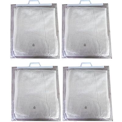 EXCOLO Gitterfolie 4er Set – 4 x Abdeckfolie 2 x 3 m – Transparente Gitterfolie mit Gitterverstärkung – 200 g/m² – Reißfest ca. 30 kg – Einfach mit Kabelbindern befestigen – Für Garten, BAU & Camping EXCOLO Gitterfolie 4er Set – 4 x Abdeckfolie 2 x 3 m – Transparente Gitterfolie mit Gitterverstärkung – 200 g/m² – Reißfest ca. 30 kg – Einfach mit Kabelbindern befestigen – Für Garten, BAU & Camping