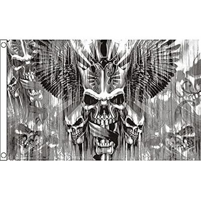 AZ FLAG Flagge Totenkopf Mit Schwert 150x90 cm Pirat Fahne 100% Polyester mit Messing-Ösen 110g AZ FLAG Flagge Totenkopf Mit Schwert 150x90 cm Pirat Fahne 100% Polyester mit Messing-Ösen 110g
