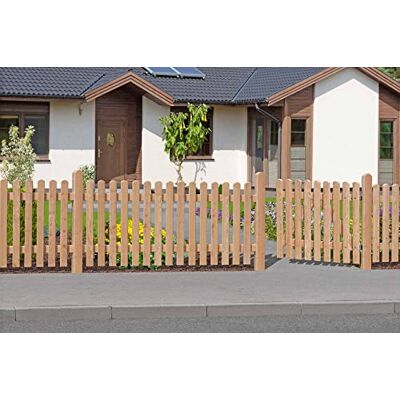 Gartenwelt Riegelsberger Premium Pfosten Lärche 90 x 90 mm Höhe 950 mm für Zaunlatten Typ A Kopf abgerundet Gartenwelt Riegelsberger Premium Pfosten Lärche 90 x 90 mm Höhe 950 mm für Zaunlatten Typ A Kopf abgerundet