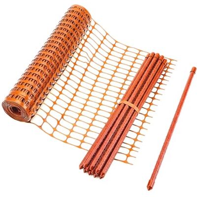 Floordirekt Begrenzungszaun 30m mobiler Zaun Set inkl. 20 Zaunpfosten & Kabelbindern Bauzaunnetz Garten- & Warnzaun Chester Orange Floordirekt Begrenzungszaun 30m mobiler Zaun Set inkl. 20 Zaunpfosten & Kabelbindern Bauzaunnetz Garten- & Warnzaun Chester Orange