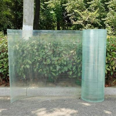 GY8PKVWKWQ Polycarbonat-Dachplatte, 1 Mm Dicke Flexible Kunststoffplatte Beständig/regensicher/transparent, einfach zu installieren, for Glashaus, Gewächshaus, Wintergarten(100x600cm(3.3x19.7ft)) GY8PKVWKWQ Polycarbonat-Dachplatte, 1 Mm Dicke Flexible Kunststoffplatte Beständig/regensicher/transparent, einfach zu installieren, for Glashaus, Gewächshaus, Wintergarten(100x600cm(3.3x19.7ft))