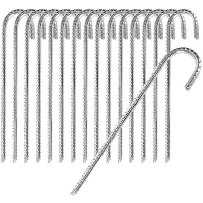 com-four ® 16x XL Bodenanker aus massivem Stahl, J-Form 38 cm, Ø 1 cm verzinkte Erdanker für Zelt Pavillon Hüpfburg Trampolin auch als Bewehrungsstab für den Boden stabil & rostfrei com-four ® 16x XL Bodenanker aus massivem Stahl, J-Form 38 cm, Ø 1 cm verzinkte Erdanker für Zelt Pavillon Hüpfburg Trampolin auch als Bewehrungsstab für den Boden stabil & rostfrei