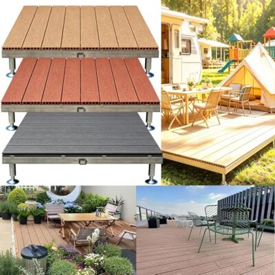 ASYJVWYZ Erhöhte Plattform for Den Außenbereich, rutschfest, Erhöhte Terrassenfliesen for Den Außenbereich Mit Metallrahmen, for Terrassen-Hinterhof-Campingplatz(Gray) ASYJVWYZ Erhöhte Plattform for Den Außenbereich, rutschfest, Erhöhte Terrassenfliesen for Den Außenbereich Mit Metallrahmen, for Terrassen-Hinterhof-Campingplatz(Gray)