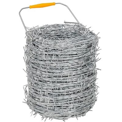 Voss Stacheldraht verzinkt, 100m, 1,6mm, Draht, Weidedraht Rolle, Drahtzaun, Weidezaun, Wildzaun, Sicherung von Zäunen, Grundstücken Voss Stacheldraht verzinkt, 100m, 1,6mm, Draht, Weidedraht Rolle, Drahtzaun, Weidezaun, Wildzaun, Sicherung von Zäunen, Grundstücken