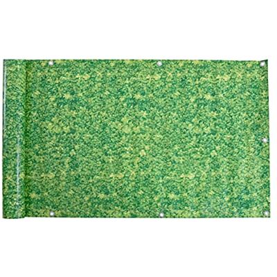 ESTEXO Balkonsichtschutz Sichtschutz Balkonbespannung Balkonverkleidung 6 Meter Balkon PVC mit Dekor Buchs-Optik 75x600cm ESTEXO Balkonsichtschutz Sichtschutz Balkonbespannung Balkonverkleidung 6 Meter Balkon PVC mit Dekor Buchs-Optik 75x600cm