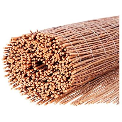 Mehl-Wohnideen Weidenmatte Sichtschutz Natur Zaun 5 Meter Rollzaun Windschutz Höhe: ca. 50-120 cm – Ideal für Garten, Terrasse und Balkon oder Poolumrandung (50cm), Braun Mehl-Wohnideen Weidenmatte Sichtschutz Natur Zaun 5 Meter Rollzaun Windschutz Höhe: ca. 50-120 cm – Ideal für Garten, Terrasse und Balkon oder Poolumrandung (50cm), Braun