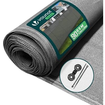 Vounot 1,5×20m Sichtschutz, Grau - Gartenzaun Sichtschutz Vounot 1,5×20m Sichtschutz, Grau - Gartenzaun Sichtschutz