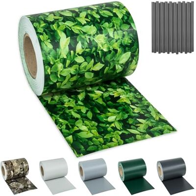 tectake ® Sichtschutzfolie, Sichtschutzstreifen mit Befestigungsclips, Windschutz, Sonnenschutz, Sichtschutzmatte für Balkon, Garten, Terrasse, für Stabmattenzaun und Zaunelemente 35 m, grünes Laub tectake ® Sichtschutzfolie, Sichtschutzstreifen mit Befestigungsclips, Windschutz, Sonnenschutz, Sichtschutzmatte für Balkon, Garten, Terrasse, für Stabmattenzaun und Zaunelemente 35 m, grünes Laub