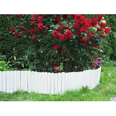 Voss Steckzaun 200x30cm Holz-Gartenzaun Beetumrandung, weiß, Zaun, dekorativer Zaun, Gartendeko, Deko, Mini-Zaun, flexibel, Umzäunung für Beete Voss Steckzaun 200x30cm Holz-Gartenzaun Beetumrandung, weiß, Zaun, dekorativer Zaun, Gartendeko, Deko, Mini-Zaun, flexibel, Umzäunung für Beete