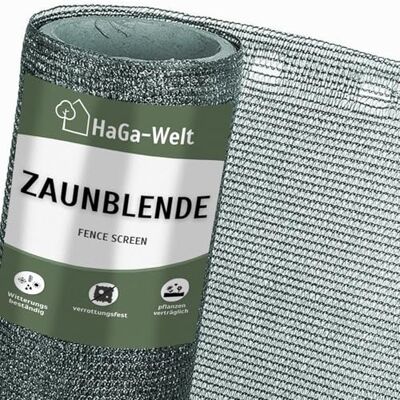HaGa Zaunblende 0,9m x 50m mit 85% Schattierwirkung in anthrazit – Balkon Sichtschutz & Terrassen Sonnensegel – Hitzeschutz & Sonnenschutz für Pflanzen – Wetterfest & Temperaturbeständig HaGa Zaunblende 0,9m x 50m mit 85% Schattierwirkung in anthrazit – Balkon Sichtschutz & Terrassen Sonnensegel – Hitzeschutz & Sonnenschutz für Pflanzen – Wetterfest & Temperaturbeständig