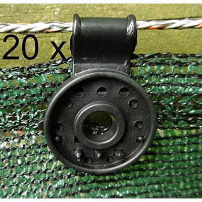 EXCOLO 20 Halter Befestigungen Clip für Schattier-Netz Gewebe Sicht-Schutz Blende Zaun-Blende EXCOLO 20 Halter Befestigungen Clip für Schattier-Netz Gewebe Sicht-Schutz Blende Zaun-Blende
