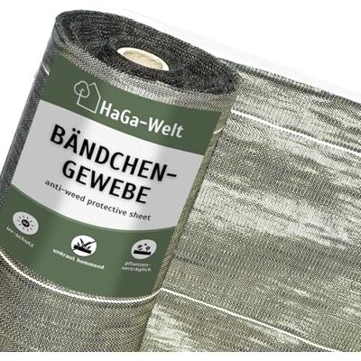 HaGa Bändchengewebe in braun 0,8m x 10m 100g/m² chemiefreier Unkrautvernichter UV-beständig und robust für Wege & Terrasse weniger Unkraut entfernen HaGa Bändchengewebe in braun 0,8m x 10m 100g/m² chemiefreier Unkrautvernichter UV-beständig und robust für Wege & Terrasse weniger Unkraut entfernen