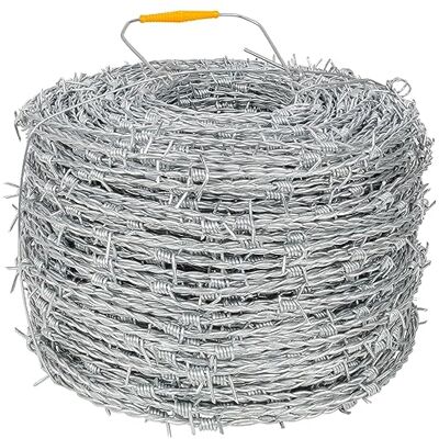 Voss Stacheldraht verzinkt, 250m, 2,2mm, Draht, Weidedraht Rolle, Drahtzaun, Weidezaun, Wildzaun, Sicherung von Zäunen, Grundstücken Voss Stacheldraht verzinkt, 250m, 2,2mm, Draht, Weidedraht Rolle, Drahtzaun, Weidezaun, Wildzaun, Sicherung von Zäunen, Grundstücken