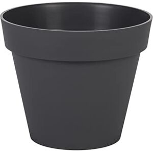 Eda Plastiques Toscane Pflanzkübel - 20x17cm - 3L - Anthrazit Eda Plastiques Toscane Pflanzkübel - 20x17cm - 3L - Anthrazit