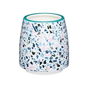KitchenCraft Kleiner Blumentopf für den Innenbereich, dekoratives Terrazzo-Design, Keramik, Mehrfarbig, 11 x 12 cm KitchenCraft Kleiner Blumentopf für den Innenbereich, dekoratives Terrazzo-Design, Keramik, Mehrfarbig, 11 x 12 cm