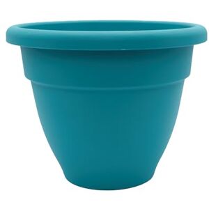 The HC Companies 40,6 cm Karibik-Übertopf – Leichter Innen- und Außenbereich, Kunststoff-Blumentopf für Kräuter und Blumen, staubiges Blaugrün The HC Companies 40,6 cm Karibik-Übertopf – Leichter Innen- und Außenbereich, Kunststoff-Blumentopf für Kräuter und Blumen, staubiges Blaugrün