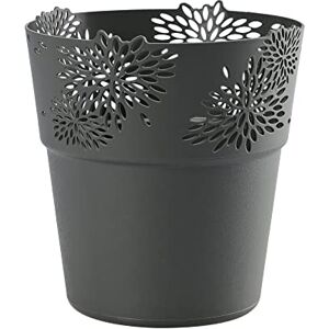 VERDENIA Aster Blumentopf Leichter Blumentopfüberzug Design Dekorativer Topf für Pflanzen für Innen aus Kunststoff Durchbrochene Muster Viele Farben Viele Größen 13cm 20527 Anthrazit VERDENIA Aster Blumentopf Leichter Blumentopfüberzug Design Dekorativer Topf für Pflanzen für Innen aus Kunststoff Durchbrochene Muster Viele Farben Viele Größen 13cm 20527 Anthrazit
