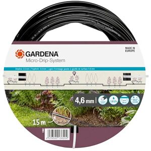 Gardena Micro-Drip-System Acryl Tropfrohr Oberirdisch 4,6m (3/16 Zoll): Tropfschlauch Zum Oberirdischen Verlegen, Wassersparend, Hochflexibel, 15m (1362-20) Gardena Micro-Drip-System Acryl Tropfrohr Oberirdisch 4,6m (3/16 Zoll): Tropfschlauch Zum Oberirdischen Verlegen, Wassersparend, Hochflexibel, 15m (1362-20)