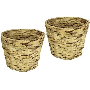 Flair Flower Topfset aus Wasserhyazinthe Pflanzgefäß Gefäß Blumentopf Blumen Pflanzen Pflanztopf Pflanzkorb Übertopf Schale Dekotopf geflochtener Deko Topf Übertopf Vase Korb Blumentöpfe für Kunstblume und Pflanze Flair Flower Topfset aus Wasserhyazinthe Pflanzgefäß Gefäß Blumentopf Blumen Pflanzen Pflanztopf Pflanzkorb Übertopf Schale Dekotopf geflochtener Deko Topf Übertopf Vase Korb Blumentöpfe für Kunstblume und Pflanze