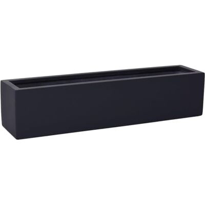 VIVANNO Blumenkasten Balkonkasten Pflanzkasten FLOBO Fiberglas Anthrazit Wetterfester Balkon-Pflanzkasten in 15x80x17 cm, Frostsicher für Garten, Terrasse und Fensterbank, 26 Liter Volumen VIVANNO Blumenkasten Balkonkasten Pflanzkasten FLOBO Fiberglas Anthrazit Wetterfester Balkon-Pflanzkasten in 15x80x17 cm, Frostsicher für Garten, Terrasse und Fensterbank, 26 Liter Volumen