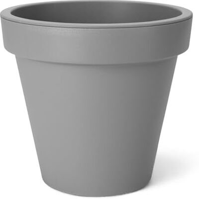 Spetebo Kunststoff Pflanzkübel S rund Ø 30 cm hellgrau Blumenkübel groß für Außen und Innen Garten Pflanztopf Blumentopf Pflanzgefäß Übertopf Spetebo Kunststoff Pflanzkübel S rund Ø 30 cm hellgrau Blumenkübel groß für Außen und Innen Garten Pflanztopf Blumentopf Pflanzgefäß Übertopf