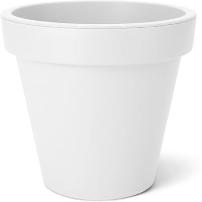 Spetebo Kunststoff Pflanzkübel S rund Ø 30 cm weiß Blumenkübel groß für Außen und Innen Garten Pflanztopf Blumentopf Pflanzgefäß Übertopf Spetebo Kunststoff Pflanzkübel S rund Ø 30 cm weiß Blumenkübel groß für Außen und Innen Garten Pflanztopf Blumentopf Pflanzgefäß Übertopf
