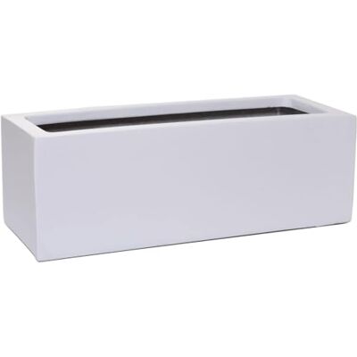 VIVANNO Blumenkasten Balkonkasten Pflanzkasten FLOBO Fiberglas Weiß 45 cm Wetterfester Pflanztrog für Balkon, Fensterbank & Garten, Rechteckig & Frostsicher, Maße 15x45x17 cm, 11 Liter Volumen VIVANNO Blumenkasten Balkonkasten Pflanzkasten FLOBO Fiberglas Weiß 45 cm Wetterfester Pflanztrog für Balkon, Fensterbank & Garten, Rechteckig & Frostsicher, Maße 15x45x17 cm, 11 Liter Volumen