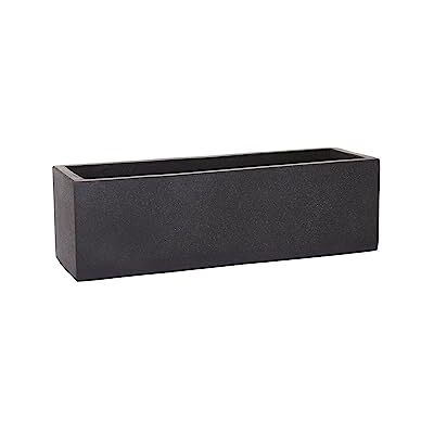 VIVANNO Balkonkasten FLOBO aus Beton Blumenkasten Anthrazit 18x60x18 cm Frostsicherer Pflanzenkasten für Fensterbank und Balkon, massives Pflanzgefäß mit Ablaufloch, rustikaler Blumentopf VIVANNO Balkonkasten FLOBO aus Beton Blumenkasten Anthrazit 18x60x18 cm Frostsicherer Pflanzenkasten für Fensterbank und Balkon, massives Pflanzgefäß mit Ablaufloch, rustikaler Blumentopf