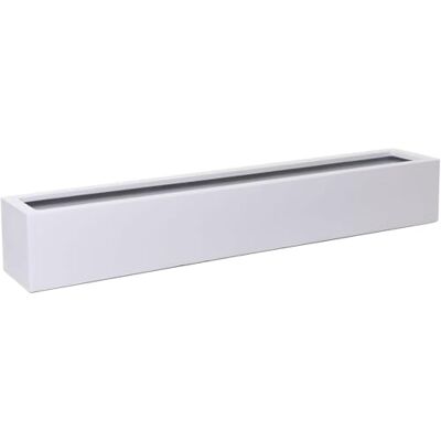 VIVANNO Balkonkasten FLOBO Pflanzkasten aus Fiberglas, Weiß 100 cm Wetterfester Blumenkasten für Balkon & Fensterbank, 100x15x17 cm, Frostsicherer Pflanztrog für Außen & Innen VIVANNO Balkonkasten FLOBO Pflanzkasten aus Fiberglas, Weiß 100 cm Wetterfester Blumenkasten für Balkon & Fensterbank, 100x15x17 cm, Frostsicherer Pflanztrog für Außen & Innen